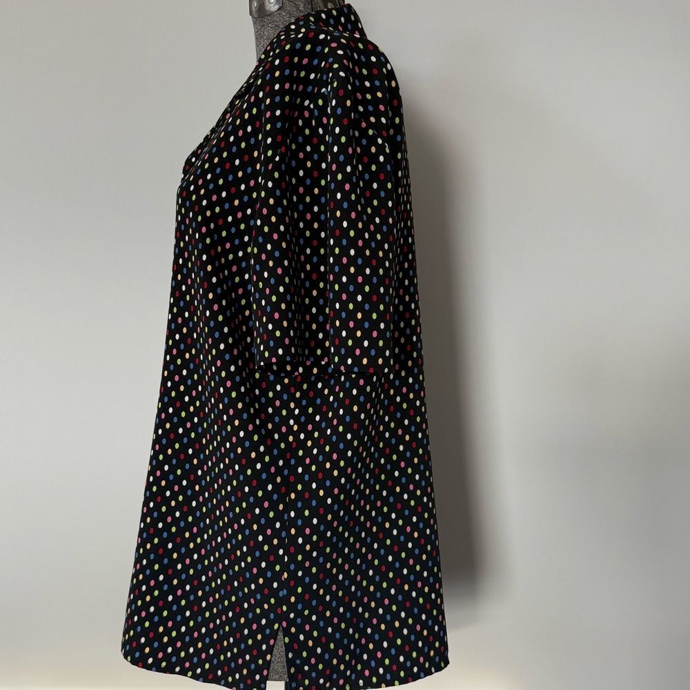 Colorful Vintage Leslie Fay Haberdashery Polka Dot Button-Up Top | Size 12 - Picture 4 of 9
